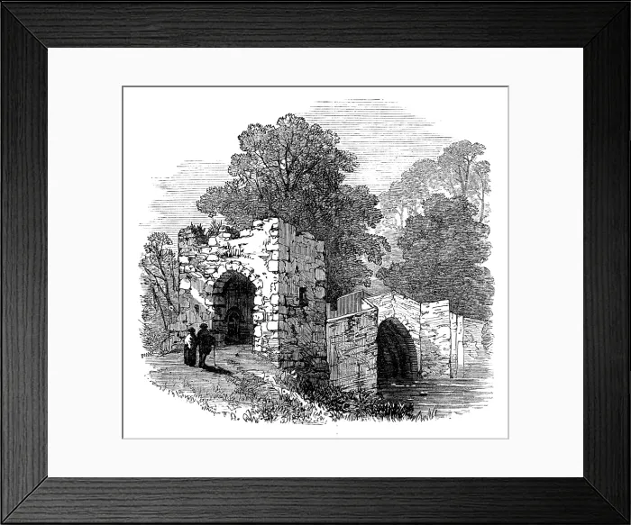 Framed Print : The Bridge, Warkworth, 1881. Creator: Unknown Framed Print : The Bridge, Warkworth, 1881. Creator: Unknown