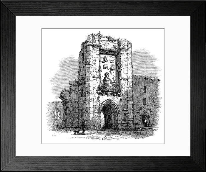 Framed Print : Gateway in the Castle, Warkworth, 1881. Creator: Unknown Framed Print : Gateway in the Castle, Warkworth, 1881. Creator: Unknown