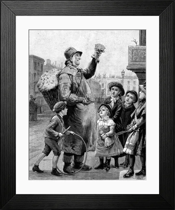 Framed Print : Heralds of Spring, 1881. Creator: Unknown Framed Print : Heralds of Spring, 1881. Creator: Unknown