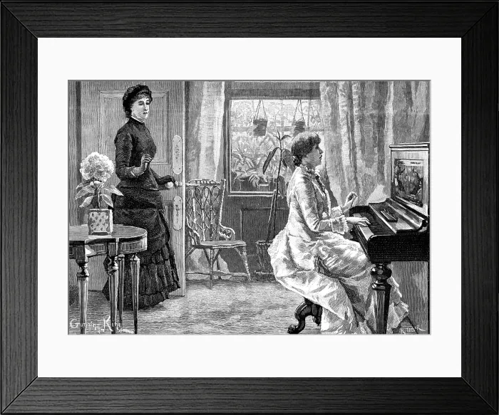 Framed Print : There was a song going on, too, 1883. Creator: R. Taylor Framed Print : There was a song going on, too, 1883. Creator: R. Taylor