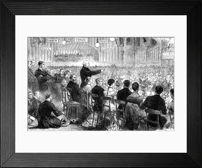 Framed Print : Mr. Gladstone at Leeds: the Banquet, 1881. Creator: Unknown Framed Print : Mr. Gladstone at Leeds: the Banquet, 1881. Creator: Unknown