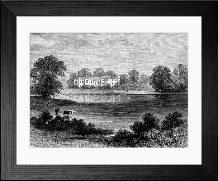 Framed Print : Combermere Abbey, Cheshire, the temporary residence of the Empress of Austria, 1881. Creator: Unknown Framed Print : Combermere Abbey, Cheshire, the temporary residence of the Empress of Austria, 1881. Creator: Unknown