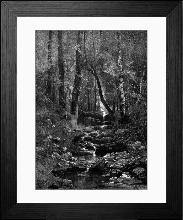 Framed Print : A Place for a Picnic, 1881. Creator: William James Palmer Framed Print : A Place for a Picnic, 1881. Creator: William James Palmer