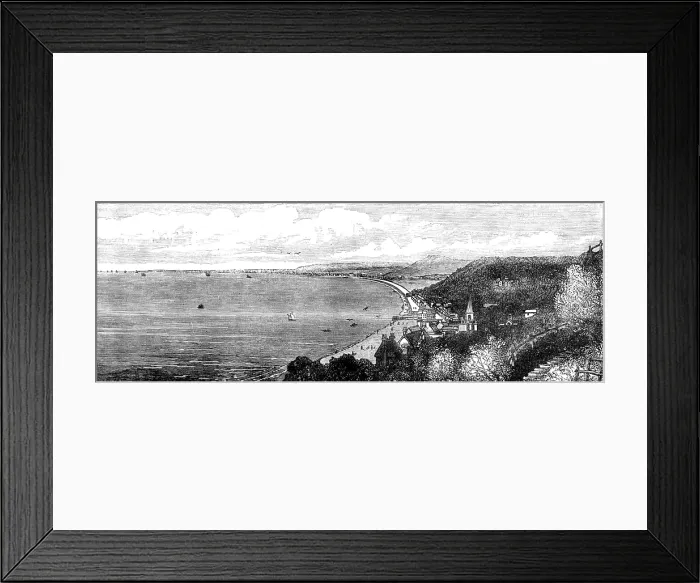 Framed Print : Improvements on the Kentish coast:the new Embankment, 1881. Creator: Unknown Framed Print : Improvements on the Kentish coast:the new Embankment, 1881. Creator: Unknown