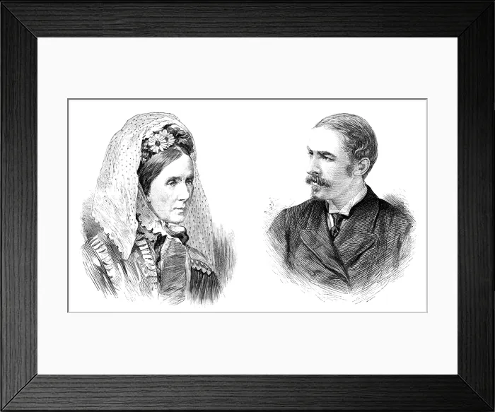 Framed Print : Baroness Burdett-Coutts and Mr. W. L. Ashmead Burdett-Coutts Bartlett, 1881. Creator: Unknown Framed Print : Baroness Burdett-Coutts and Mr. W. L. Ashmead Burdett-Coutts Bartlett, 1881. Creator: Unknown
