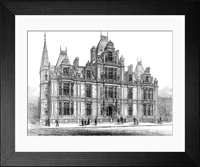 Framed Print : Westminster Townhall, opened by the Duke of Buccleuch, High Steward, 1883. Creator: Unknown