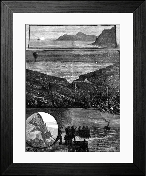 Framed Print : The Fatal Disaster with a Balloon, 1881. Creator: Unknown Framed Print : The Fatal Disaster with a Balloon, 1881. Creator: Unknown
