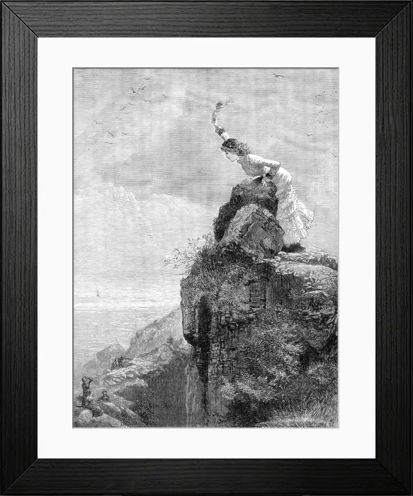 Framed Print : First at the Top, 1881. Creator: Unknown Framed Print : First at the Top, 1881. Creator: Unknown