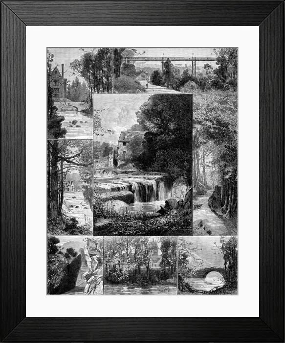 Framed Print : The Jesmond Dene Public Park, Newcastle-On-Tyne, 1883. Creator: Unknown Framed Print : The Jesmond Dene Public Park, Newcastle-On-Tyne, 1883. Creator: Unknown