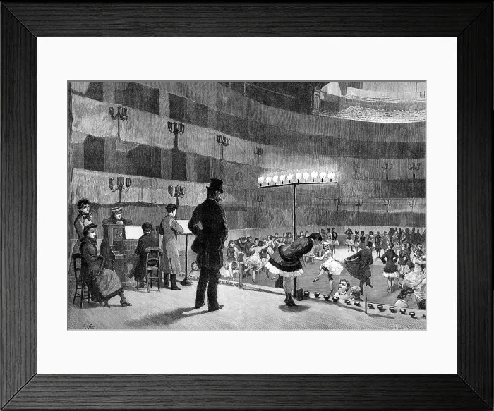 Framed Print : Rehearsing for the Pantomime, 1881. Creator: R&E Taylor Framed Print : Rehearsing for the Pantomime, 1881. Creator: R&E Taylor