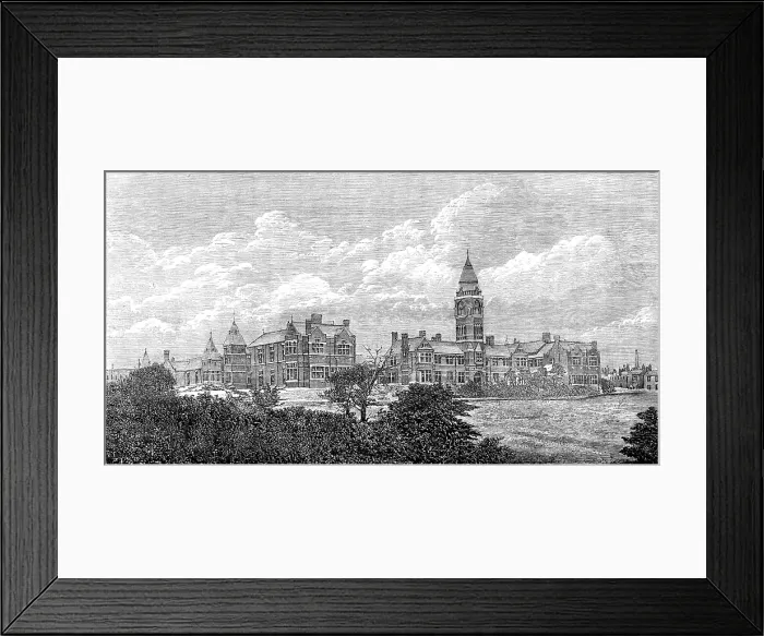 Framed Print : The new Infirmary, Bolton, Lancashire, 1881. Creator: Unknown Framed Print : The new Infirmary, Bolton, Lancashire, 1881. Creator: Unknown