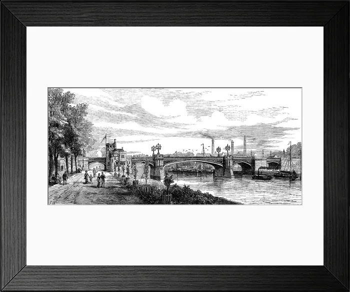 Framed Print : Skeldergate Bridge, York, 1881. Creator: Unknown Framed Print : Skeldergate Bridge, York, 1881. Creator: Unknown