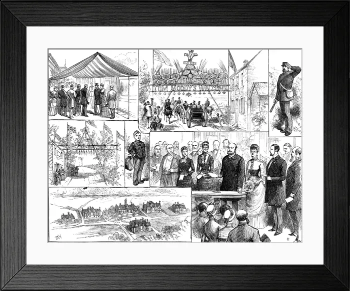 Framed Print : Opening of the Homes for Little Boys at Swanley by the Prince and Princess of Wales, 1883. Creator: Unknown Framed Print : Opening of the Homes for Little Boys at Swanley by the Prince and Princess of Wales, 1883. Creator: Unknown
