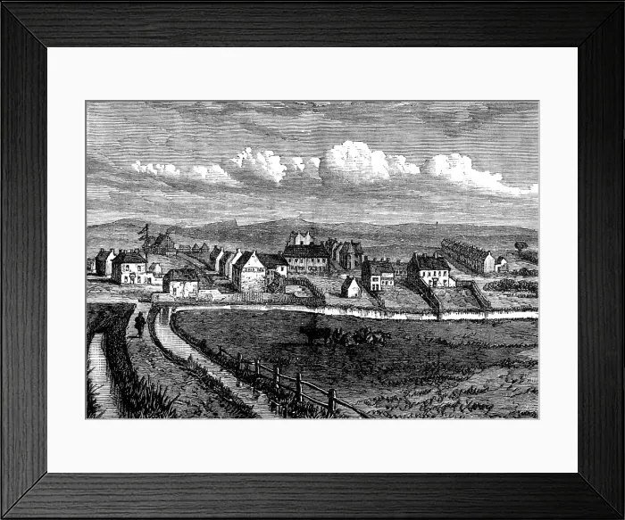 Framed Print : Middlesbrough in 1832, (1881). Creator: Unknown Framed Print : Middlesbrough in 1832, (1881). Creator: Unknown