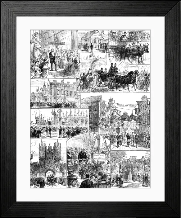 Framed Print : The Prince of Wales at York, 1883. Creator: Unknown Framed Print : The Prince of Wales at York, 1883. Creator: Unknown