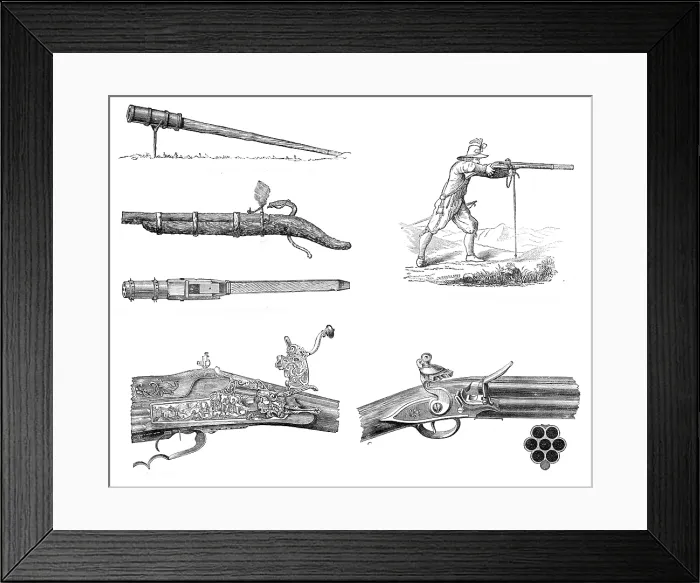 Framed Print : The Gun and its Development, 1881. Creator: Unknown