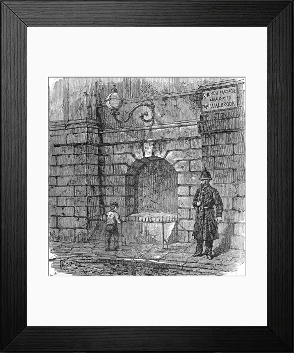 Framed Print : The Attempt to Blow Up The Mansion House: recess in which the powder was placed, 1881. Creator: Unknown Framed Print : The Attempt to Blow Up The Mansion House: recess in which the powder was placed, 1881. Creator: Unknown
