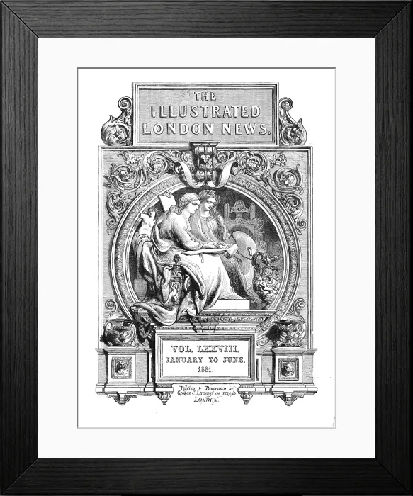 Framed Print : Front page of 'The Illustrated London News', January to June, 1881. Creator: Unknown Framed Print : Front page of 'The Illustrated London News', January to June, 1881. Creator: Unknown