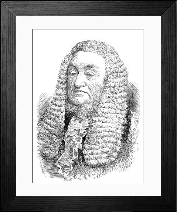 Framed Print : The late Sir W. M. James, Judge of the Court of Appeal, 1881. Creator: Unknown Framed Print : The late Sir W. M. James, Judge of the Court of Appeal, 1881. Creator: Unknown