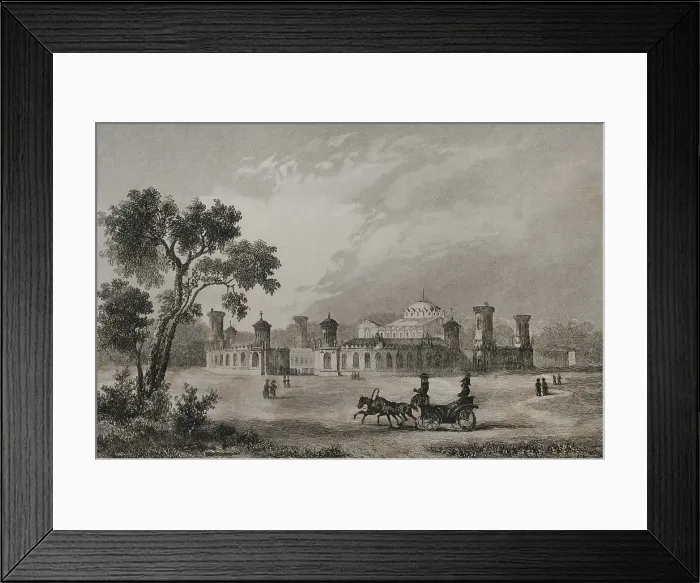 Framed Print : Petrovsky Palace, Moscow, Russia, 1839. Creator: Hippolyte Lalaisse Framed Print : Petrovsky Palace, Moscow, Russia, 1839. Creator: Hippolyte Lalaisse