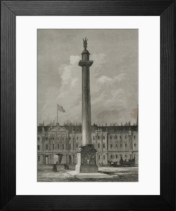 Framed Print : The Alexander Column, Saint Petersburg, Russia, 1839. Creator: Augustin Francois Lemaitre Framed Print : The Alexander Column, Saint Petersburg, Russia, 1839. Creator: Augustin Francois Lemaitre