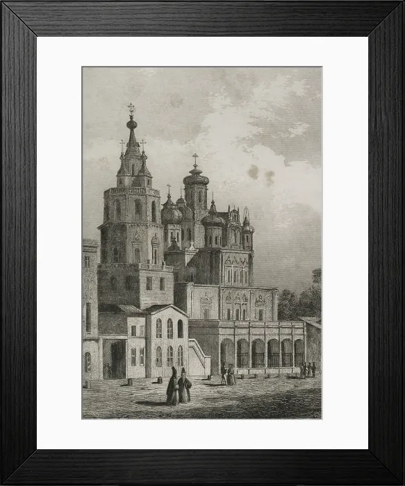 Framed Print : Assumption Church in Pokrovka Street, Moscow, Russia, 1839. Creator: Augustin Francois Lemaitre Framed Print : Assumption Church in Pokrovka Street, Moscow, Russia, 1839. Creator: Augustin Francois Lemaitre