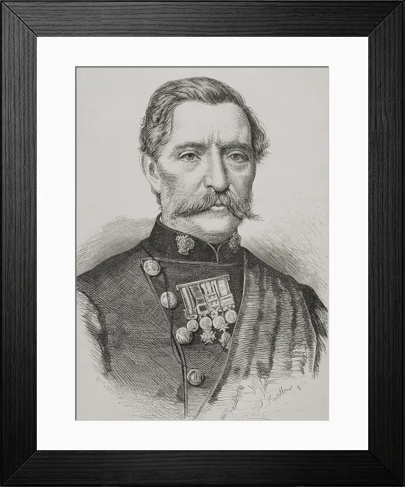 Framed Print : Robert Napier (1810-1890), 1st Baron Napier, British field marshal, 1878. Creator: Andres Ovejero Framed Print : Robert Napier (1810-1890), 1st Baron Napier, British field marshal, 1878. Creator: Andres Ovejero
