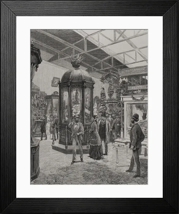 Framed Print : Fifth Hall of the Spanish section in the Palace of the Champ de Mars, Paris Exposition, 1878. Creator: Enrique Alba Framed Print : Fifth Hall of the Spanish section in the Palace of the Champ de Mars, Paris Exposition, 1878. Creator: Enrique Alba