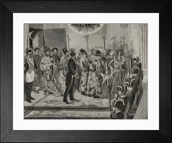 Framed Print : Embassy of the King of Annam to King Alfonso XII, Madrid, Spain, May 12, 1878. Creator: Andres Ovejero Framed Print : Embassy of the King of Annam to King Alfonso XII, Madrid, Spain, May 12, 1878. Creator: Andres Ovejero