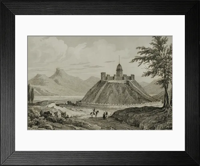 Framed Print : Castle, Erzurum, Ancient Armenia, 1838. Creator: Samuel Cholet Framed Print : Castle, Erzurum, Ancient Armenia, 1838. Creator: Samuel Cholet