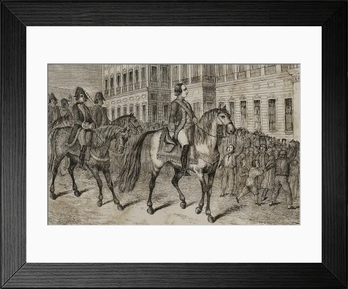 Framed Print : Manuel Godoy is appointed General of Spain and the Indies...13 January 1807, (1851). Creator: Unknown
