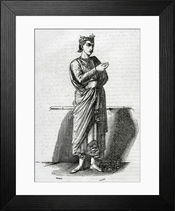 Framed Print : King Ferdinand III of Castile, 1852. Creator: Jose Severini Framed Print : King Ferdinand III of Castile, 1852. Creator: Jose Severini