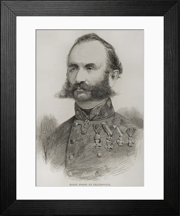 Framed Print : Josip Filipovic (1818-1889), Austrian-Hungarian general, 1878. Creator: Penoso Framed Print : Josip Filipovic (1818-1889), Austrian-Hungarian general, 1878. Creator: Penoso
