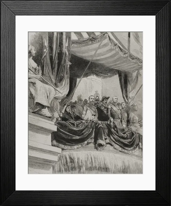 Framed Print : Marshal Patrice de Mac Mahon at the opening of the Paris Exposition on May 1, 1878. Creator: Unknown Framed Print : Marshal Patrice de Mac Mahon at the opening of the Paris Exposition on May 1, 1878. Creator: Unknown