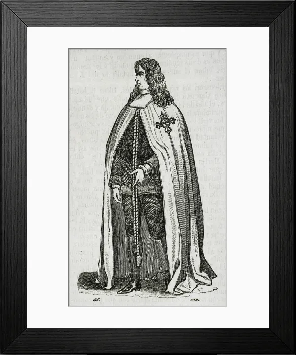 Framed Print : Knight of the Order of Alcantara, 1852. Creator: Unknown Framed Print : Knight of the Order of Alcantara, 1852. Creator: Unknown