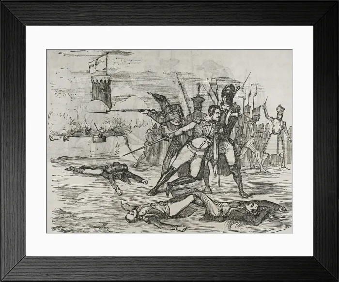 Framed Print : Battle of Santa Cruz de Tenerife, July 25, 1797, (1851). Creator: Unknown Framed Print : Battle of Santa Cruz de Tenerife, July 25, 1797, (1851). Creator: Unknown