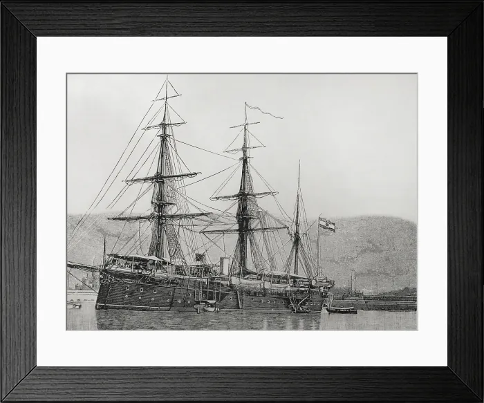Framed Print : Philippine Revolution (1896-1898): the 'Reina Cristina', 1898. Creator: Unknown Framed Print : Philippine Revolution (1896-1898): the 'Reina Cristina', 1898. Creator: Unknown