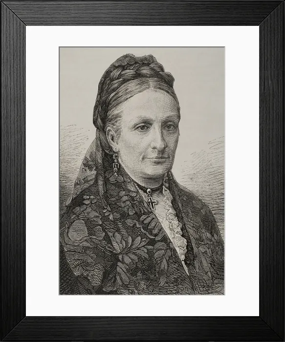 Framed Print : Infanta Maria Luisa Fernanda of Spain (1832-1897), Infanta of Spain, Duchess of Montpensier, 1878. Creator: Unknown Framed Print : Infanta Maria Luisa Fernanda of Spain (1832-1897), Infanta of Spain, Duchess of Montpensier, 1878. Creator: Unknown