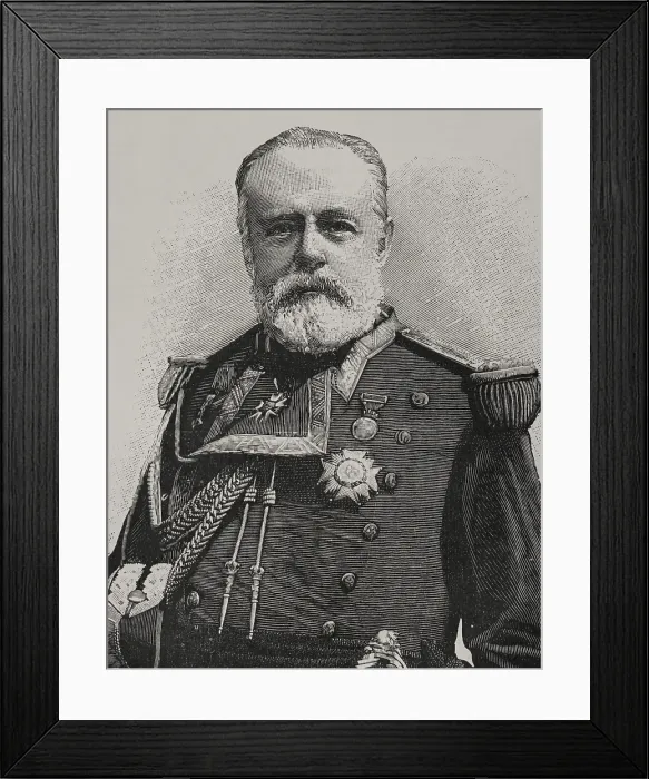 Framed Print : Pascual Cervera y Topete (1839-1909), Spanish admiral, 1898. Creator: Unknown Framed Print : Pascual Cervera y Topete (1839-1909), Spanish admiral, 1898. Creator: Unknown