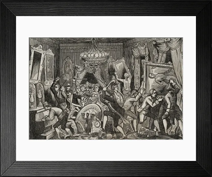 Framed Print : Mutiny of Aranjuez (17-19 March 1808): break-in at the Prince of Peace's house, (1851) Framed Print : Mutiny of Aranjuez (17-19 March 1808): break-in at the Prince of Peace's house, (1851)