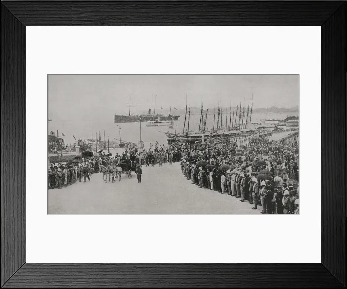 Framed Print : Arrival of Captain-General Andres Gonzalez Munoz, San Juan, Puerto Rico, 11 January 1898. Creator: Unknown Framed Print : Arrival of Captain-General Andres Gonzalez Munoz, San Juan, Puerto Rico, 11 January 1898. Creator: Unknown