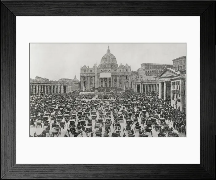 Framed Print : Blessing of Pope Leo XIII, Saint Peter's Square, Vatican City, Rome, Holy Week, 1898 Framed Print : Blessing of Pope Leo XIII, Saint Peter's Square, Vatican City, Rome, Holy Week, 1898