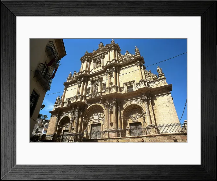 Framed Print : Main facade of the Ex-collegiate church of San Patricio, Lorca, Murcia, Spain, 2008. Creator: LTL Framed Print : Main facade of the Ex-collegiate church of San Patricio, Lorca, Murcia, Spain, 2008. Creator: LTL