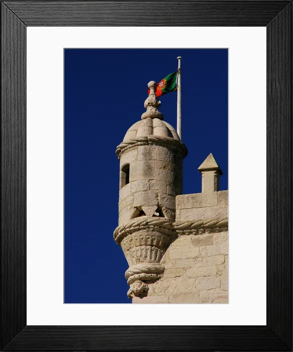 Framed Print : Belem Tower (Tower of Belem), Lisbon, Portugal, 16th century, 2008. Architectural detail. Creator: Unknown Framed Print : Belem Tower (Tower of Belem), Lisbon, Portugal, 16th century, 2008. Architectural detail. Creator: Unknown