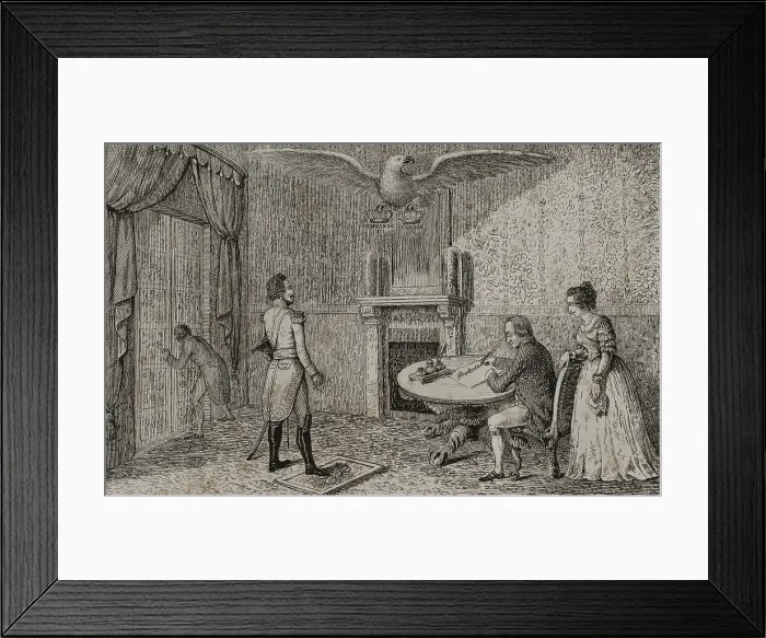 Framed Print : Protest letter of Charles IV of Spain dated March 21, 1808 (two days after his abdication), 1851. Creator: LTL Framed Print : Protest letter of Charles IV of Spain dated March 21, 1808 (two days after his abdication), 1851. Creator: LTL