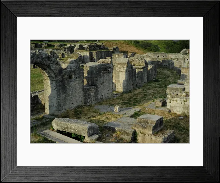 Framed Print : Partial view of the amphitheater ruins, ancient city of Salona, Solin, Croatia, 2018. Creator: Unknown Framed Print : Partial view of the amphitheater ruins, ancient city of Salona, Solin, Croatia, 2018. Creator: Unknown