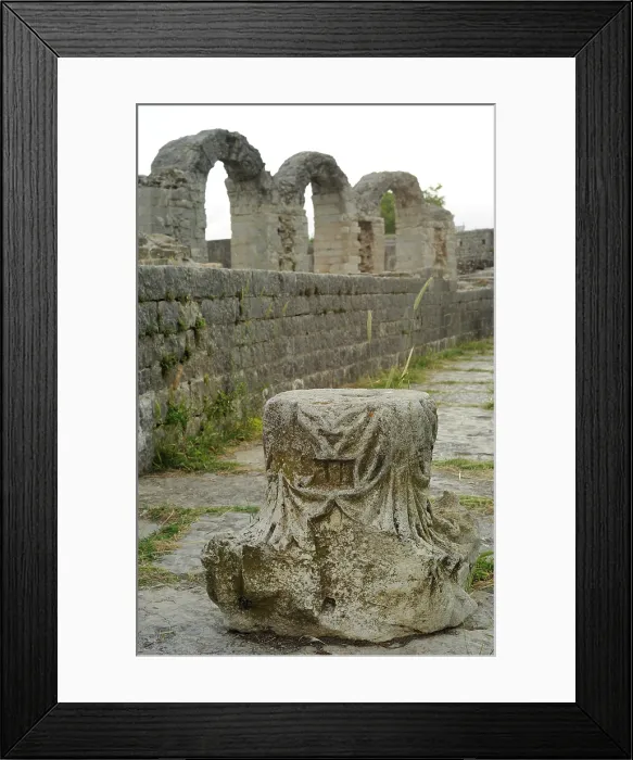 Framed Print : Partial view of the amphitheater ruins, ancient city of Salona, Solin, Croatia, 2018. Creator: Unknown Framed Print : Partial view of the amphitheater ruins, ancient city of Salona, Solin, Croatia, 2018. Creator: Unknown