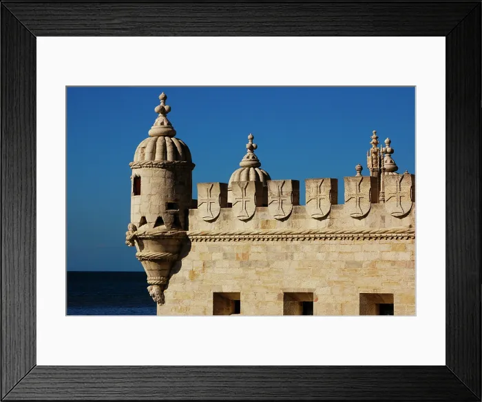 Framed Print : Belem Tower (Tower of Belem), Lisbon, Portugal, 16th century, 2008. Architectural detail. Creator: Unknown Framed Print : Belem Tower (Tower of Belem), Lisbon, Portugal, 16th century, 2008. Architectural detail. Creator: Unknown
