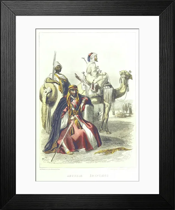 Framed Print : Abyssinian - Egyptians, 1858. Creators: Rouargue Brothers, Emile Rouargue, Adolphe Rouargue Framed Print : Abyssinian - Egyptians, 1858. Creators: Rouargue Brothers, Emile Rouargue, Adolphe Rouargue