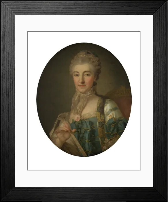 Framed Print : Portrait of Izabela Branicka nee Poniatowska, 1767. Creator: Per Krafft the Elder Framed Print : Portrait of Izabela Branicka nee Poniatowska, 1767. Creator: Per Krafft the Elder